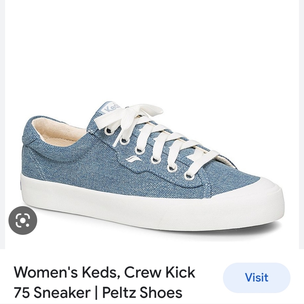 Jean colored blue keds